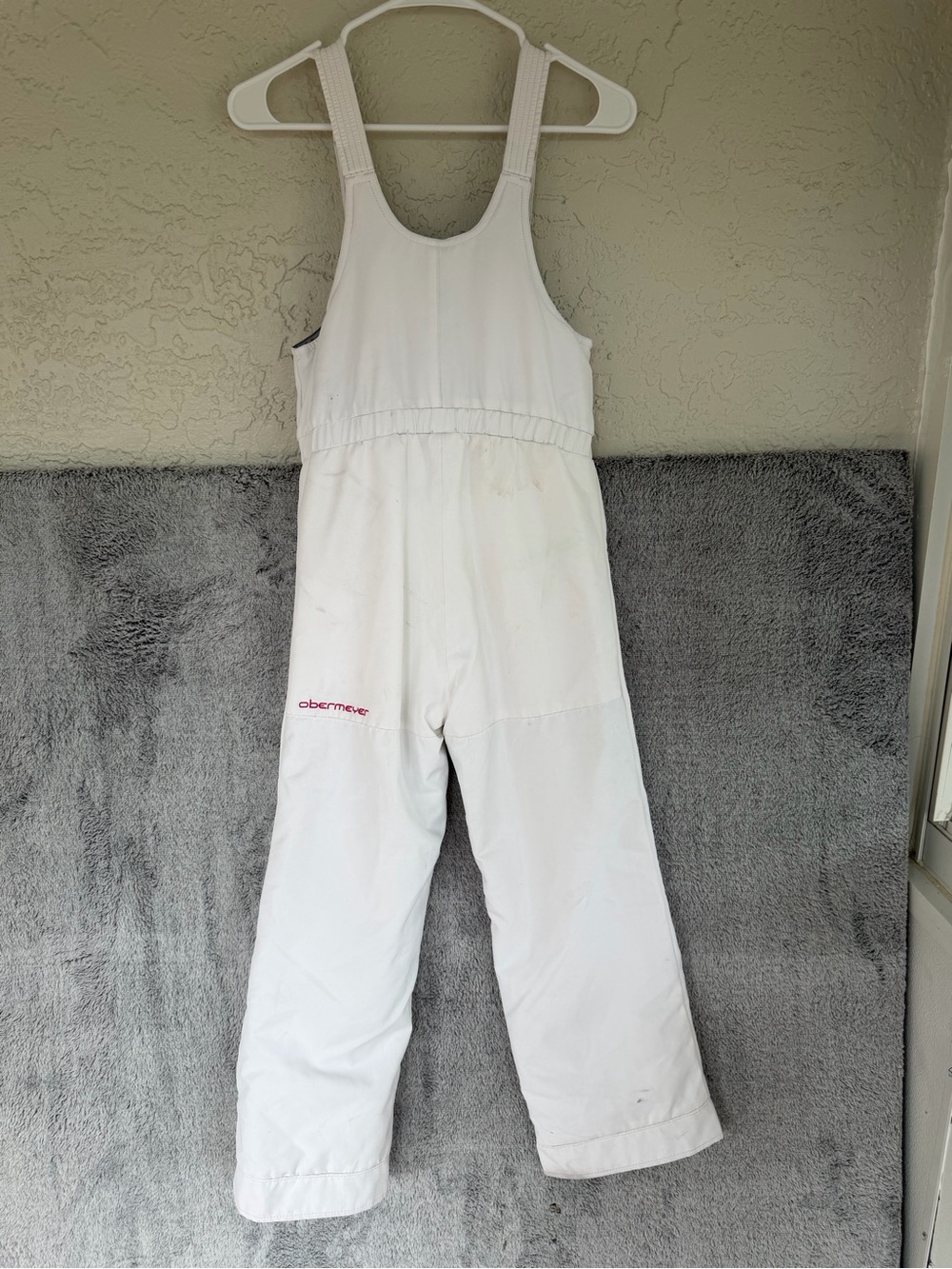 Obermeyer girls Snoverall white Pants size 8 - Picture 7 of 8